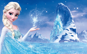Beautiful Elsa from the cartoon Frozen 2