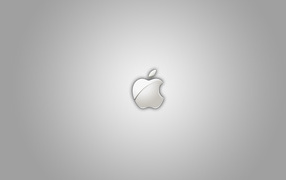Apple icon on gray background
