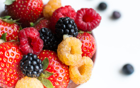 Tasty sweet ripe berries close up.