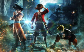Персонажи новой видеоигры  Jump Force, 2019 года