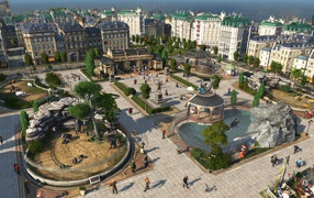 Город в компьютерной игре Anno 1800, 2019 года