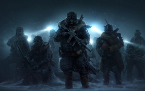 Кадр компьютерной игры Wasteland 3, 2019 года