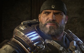 Мужчина воин персонаж компьютерной игры Gears 5, 2019