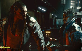 Скриншот новой компьютерной игры Cyberpunk 2077