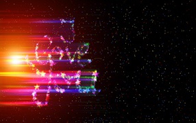 Блестящая надпись я тебя люблю на черном фоне