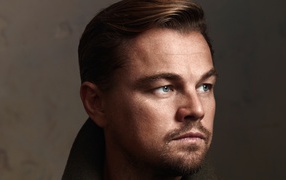 Красивый мужчина, актер Леонардо Ди Каприо лицо крупным планом