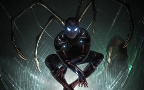 Персонаж Железный Паук крупным планом