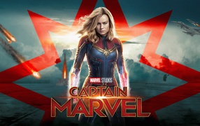 Постер фильма Капитан Марвел, 2019 года