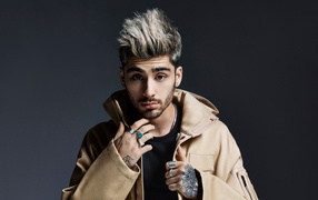 Британский певец Zayn  с крашеными волосами