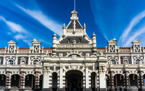 Железнодорожная станция в городе Данидин, Новая Зеландия