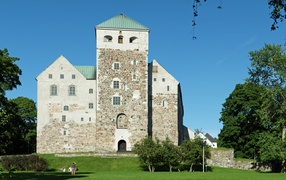 View of Aboski castle, Turku city, Finland