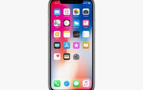 New IPHONE X on a white background