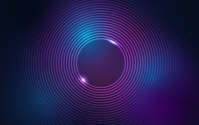 Неоновые сиреневые яркие круги 