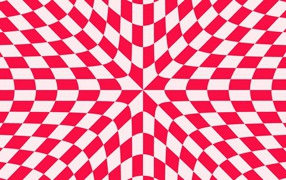Красно - белый рисунок иллюзия 