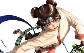 Девушка в кимоно аниме Наруто