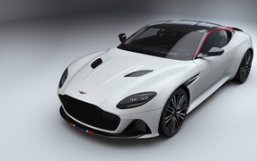 Белый автомобиль Aston Martin DBS Superleggera Concorde Edition 2019