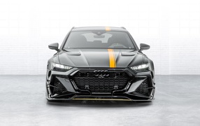Автомобиль Mansory Audi RS 6 Avant 2020 года вид спереди 
