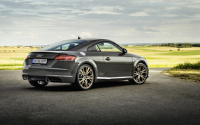2021 Audi TT car with fields in the background