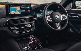 2020 BMW M5 Competition black leather interior