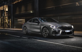 2020 BMW M8 Competition Coupe car on a city street