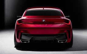 Автомобиль BMW Concept 4, 2019 года вид сзади