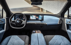 Stylish interior of a 2021 BMW IX