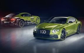 Two Bentley Continental GT cars, 2019
