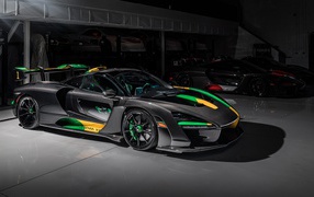 2019 McLaren Senna XP sports car in the garage
