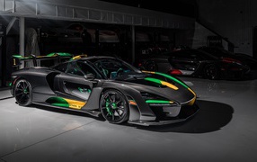 Спортивный автомобиль McLaren Senna XP, 2019 года в гараже