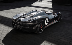 2020 McLaren MSO Elva M1A Theme Black Sports Car Rear View