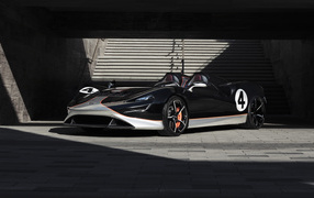 Спортивный McLaren MSO Elva M1A Theme 2020  года в лучах солнца
