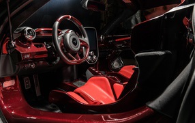 Red leather interior McLaren Senna XP, 2019