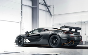 Спортивный  McLaren 570S GT4, 2020 года вид сзади