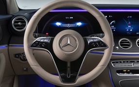 2020 Mercedes-Benz E 350 L Exclusive Line steering wheel
