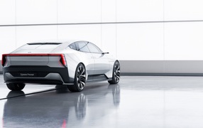 Автомобиль Polestar Precept 2020 года вид сзади