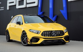 Желтый автомобиль мерседес Posaidon A 45 RS 525, 2020 года 