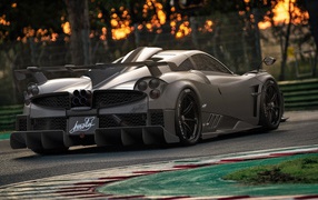 Автомобиль Pagani Imola 2020 года вид сзади