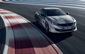 Peugeot 508 car, 2020 on the race track