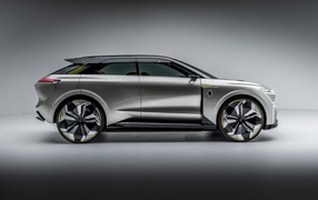 Кроссовер Renault Morphoz 2020 года на сером фоне