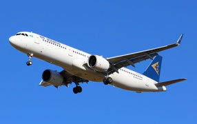 Пассажирский Airbus A321neo авиакомпании Air Astana