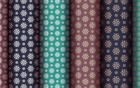 Разноцветные обои с цветами, фон 