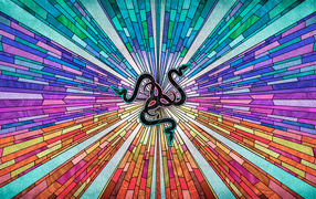 Значок Razer на разноцветном графическом фоне