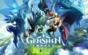 Постер компьютерной игры Genshin Impact, 2020