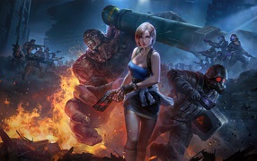Кадр новой компьютерной игры Resident Evil 3, 2020 года