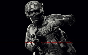 Солдат на черном фоне, видеоигра Ready Or Not