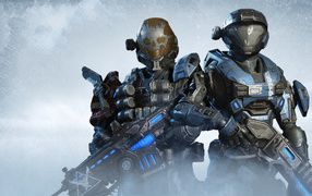 Солдаты из компьютерной игры Gears 5