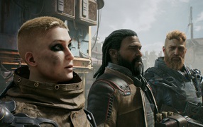 Солдаты из компьютерной игры Outriders