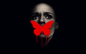 Постер фильма Антебеллум, 2020 года на черном фоне