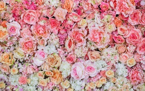 Искусственные цветы розы крупным планом