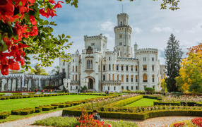 Beautiful castle Hluboká nad Vltavou, Czech Republic